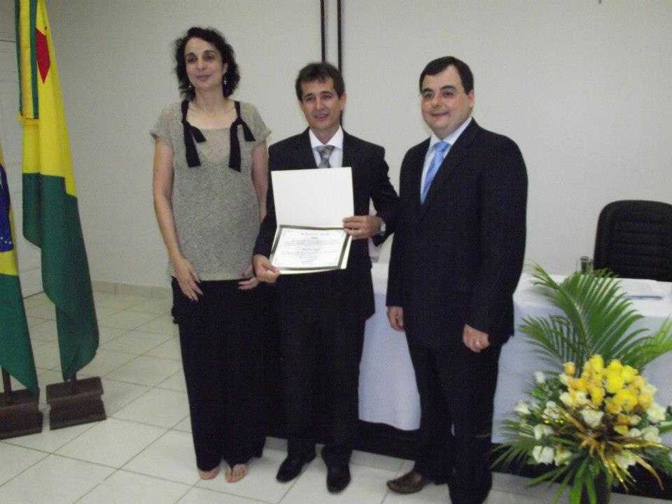 Marcinho Miranda, quando recebeu o diploma, ficando apto a exercer o cargo de prefeito de Xapuri - Foto: Facebook