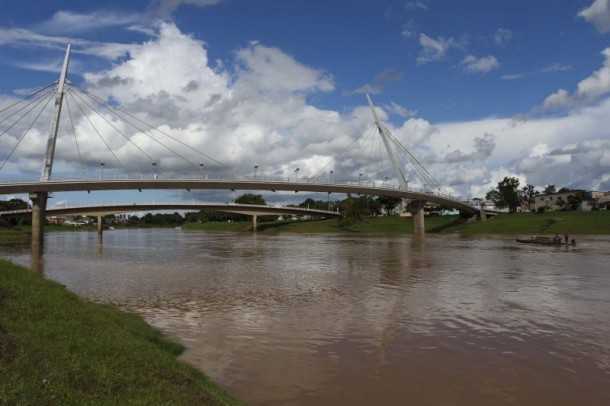O nível do Rio Acre chegou a 10,43 metros na manhã desta terça-feira, 8 (Foto: Gleilson Miranda/Secom)