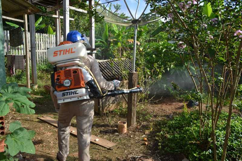 Borrifação combate a dengue bairro vitória - Foto: Wesley Cardoso