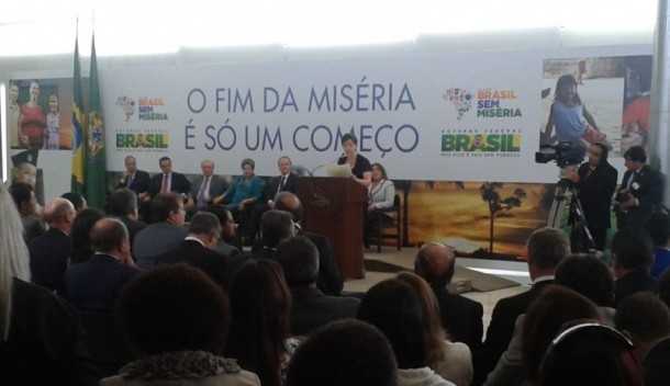 A presidente Dilma Rousseff anunciou um aumento R$ 773,7 milhões no Plano Brasil sem Miséria (Foto: Romerito Aquino)
