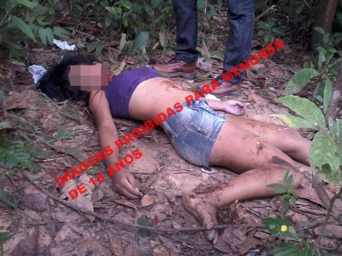 O corpo da jovem Nayara foi encontrada com 4 perfurações, provalvemente de faca (Foto:Lente ACPURUS)