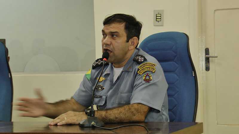 Comandante do 10º Batalhão da Polícia Militar, Capitão Estene Barbosa Teixeira