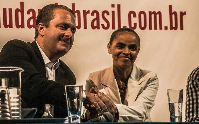 Eduardo Campos e Marina Silva durante reunião programática do PSB e Rede -  Taba Benedicto/Futura Press