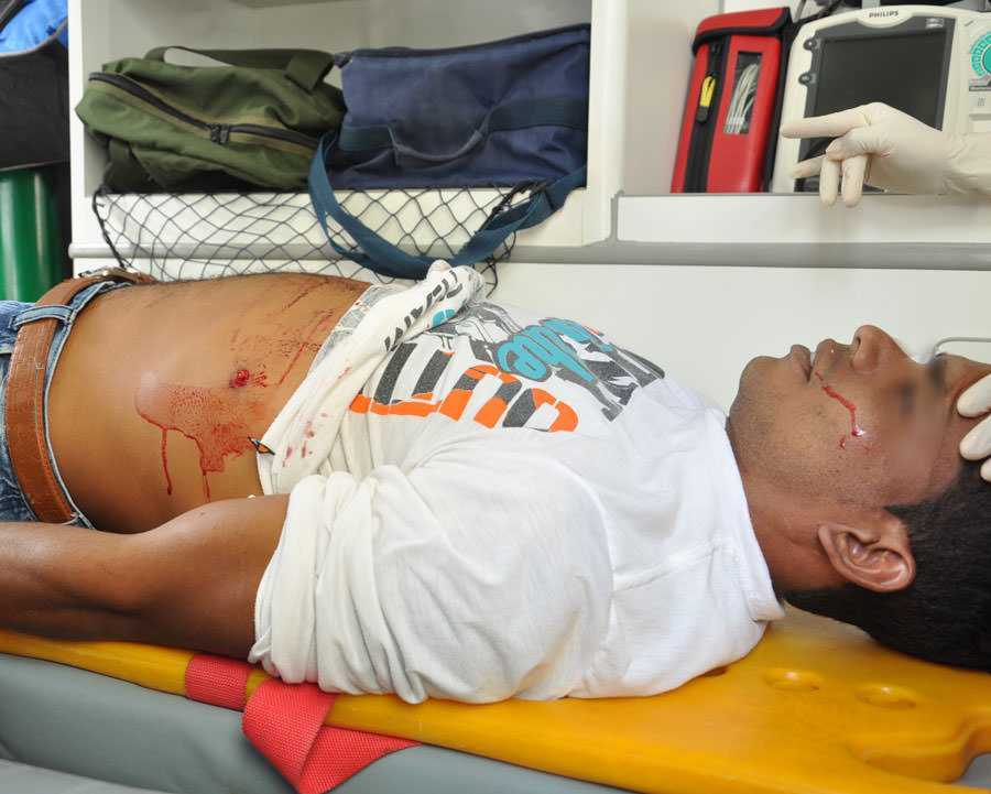 Assaltante foi morto comum tiro no abdômen/Foto: Selmo Melo/Agência ContilNet 