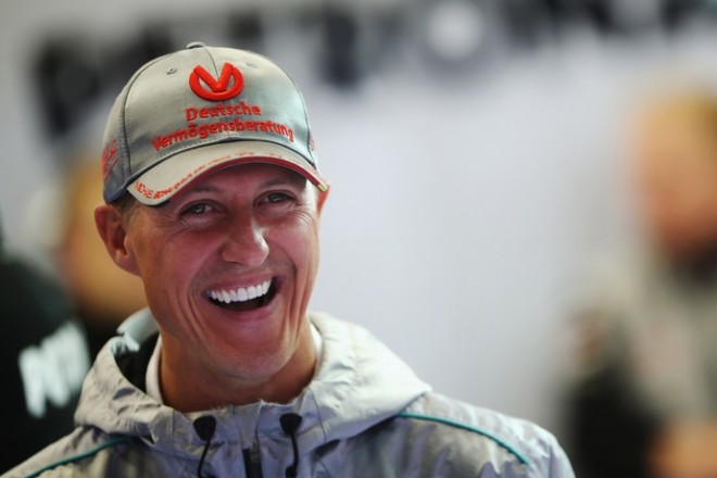 Schumacher, na Mercedes, em 2012, em sua última temporada na Fórmula 1 (Foto: Getty Images)