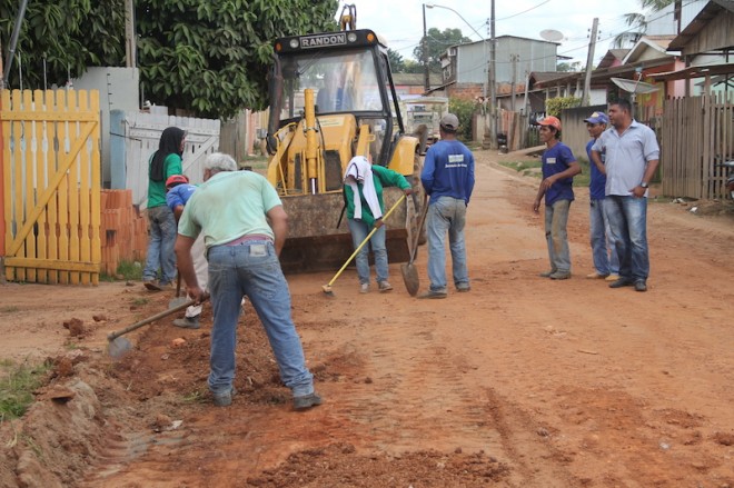Obras iniciaram pela Rua Ayrton Sena - Foto: Alexandre Lima