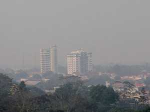 Rio Branco, capital do Acre, tomada por fumaça  (Foto: Gleilson Miranda/Governo do Acre)