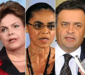 Dilma lidera com 36%, Marina vem em segundo com 21% e Aécio tem 20%