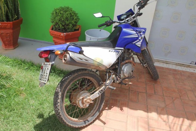 Moto foi furtada do pátio do Detran em Brasiléia - Foto: Alexandre Lima