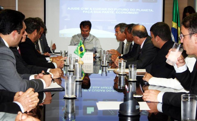 Ministro durante reunião com bancada acreana/Foto: Reprodução Facebook