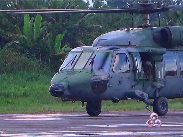 FAB enviou aeronave para fazer resgate de vítimas após desaparecimento de helicóptero (Foto: Reprodução/Rede Amazônica)