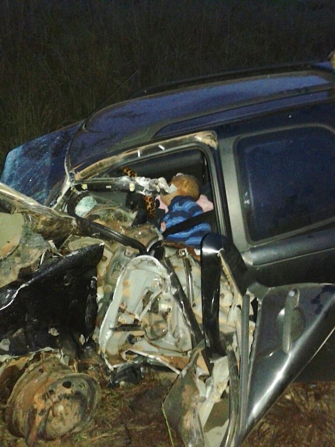 O motorista não resistiu ao acidente e foi a óbito - Foto: whatsApp