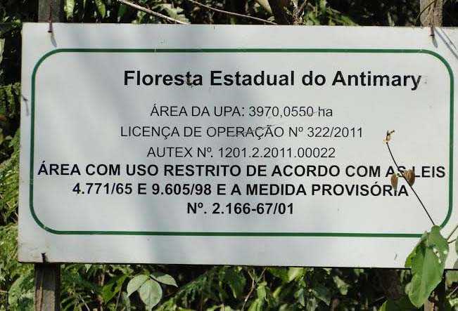 Floresta Estadual do Antimary foi a primeira floresta pública certificada no Brasil para o manejo florestal empresarial/Foto: Nonato Souza