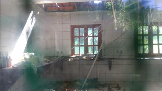 Sede da administração do projeto Antimary está abandonada/Foto: Nonato Souza