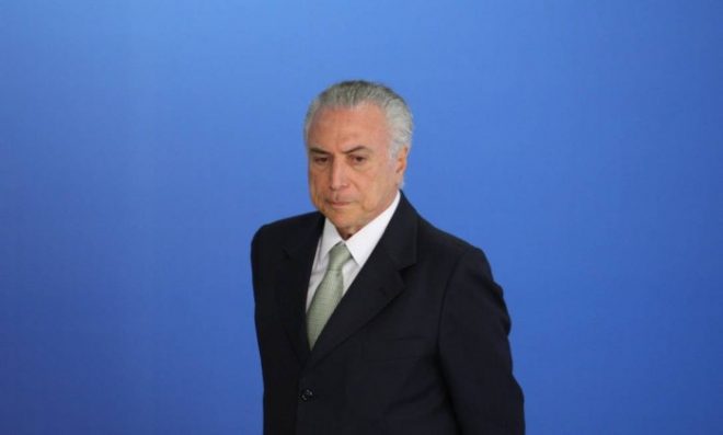 O presidente interino Michel Temer - André Coelho / Agência O Globo