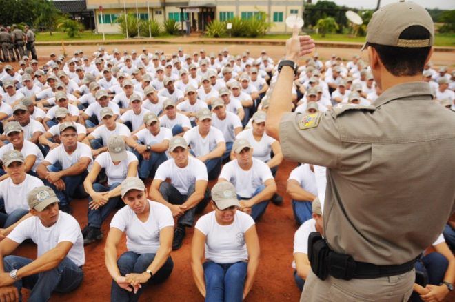 Curso de formação da Polícia Militar /Foto: Reprodução