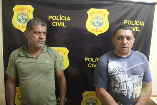 Valdir e Manoel estão detidos na delegacia de Epitaciolândia sob determinação da Comarca - Foto: Alexandre Lima