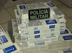 Cigarros foram comprados na Bolívia para serem vendidos em Rio Branco/ Foto: PM de Brasileia