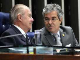 Presidente do Senado, José Sarney e o senador Jorge Viana/Foto: Assessoria