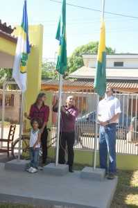 Secretario de Educação do Acre, Daniel Zen, esteve presente na reinauguração juntamente com o prefeito de Brasiléia, Everaldo Gomes - Fotos: Assessoria