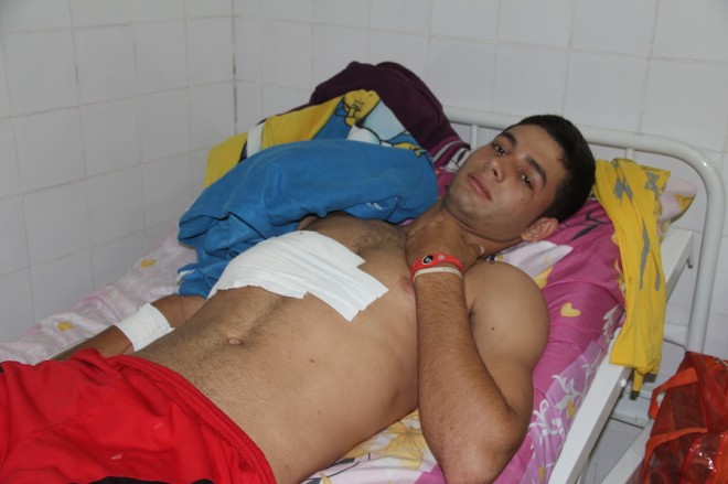 Rosmélio conseguiu sobreviver após ser ferido no peito - Foto: Alexandre Lima