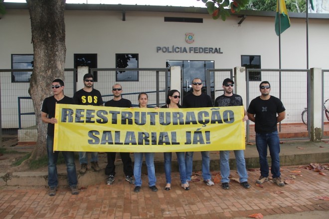 Agente federais lotados na delegacia de Epitaciolândia também aderiram - Foto: Alexandre Lima