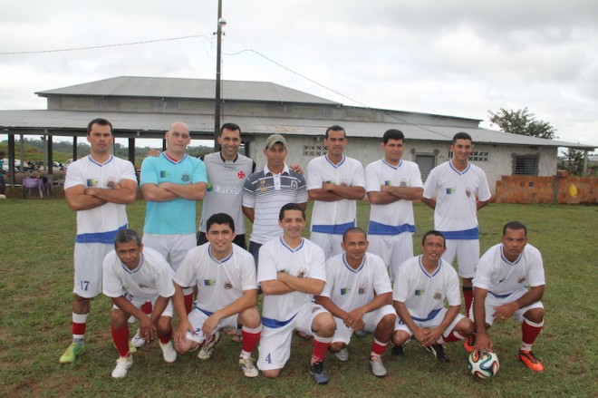 Time do 10º Batalhão de Brasiléia já entrou em campo com vantagem de gols contra Xapuri - Foto: Alexandre Lima