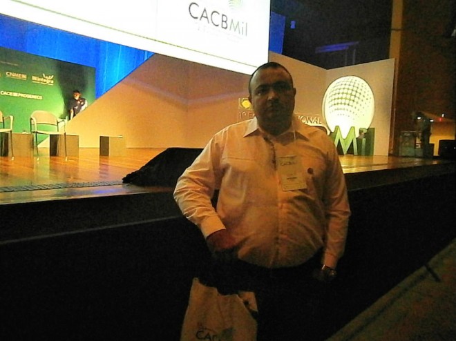 Joaquim Lira, presidente da ACEBRA, durante o evento que contou com presença da presidente Dilma - Foto: cedida