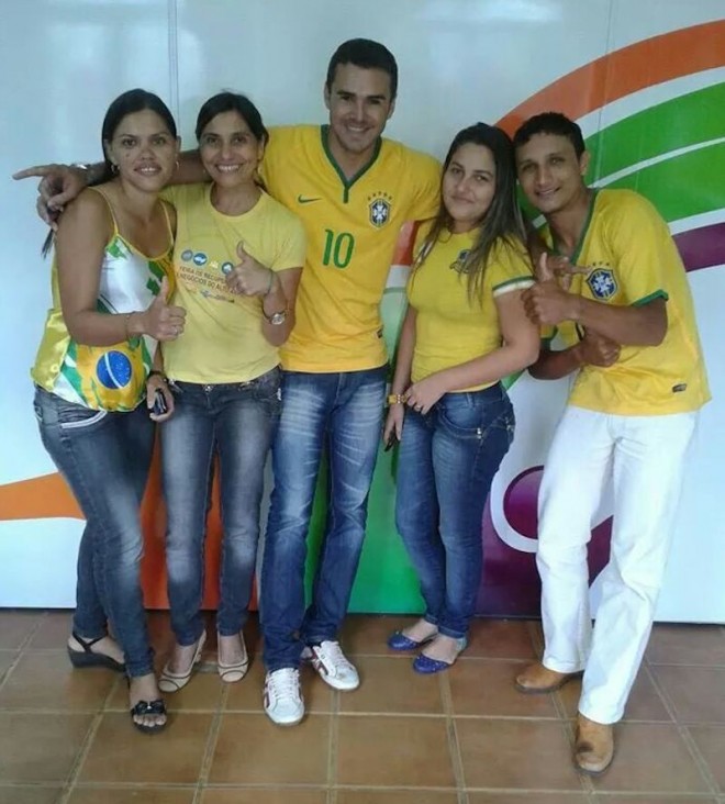  Literalmente torcendo pelo Brasil - Foto: cedida