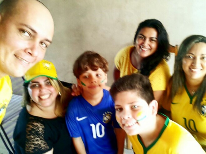 Família unida pela Seleção Brasileira