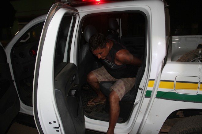 Chegada de Rsisomar 'Diego' na delegacia de Brasiléia após ser preso pelo GIRO