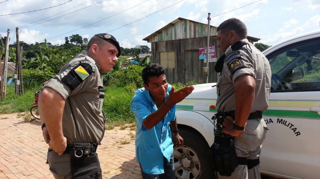 Sebastião foi abordado por policiais militares e conduzido à delegacia - Foto: Almir Andrade