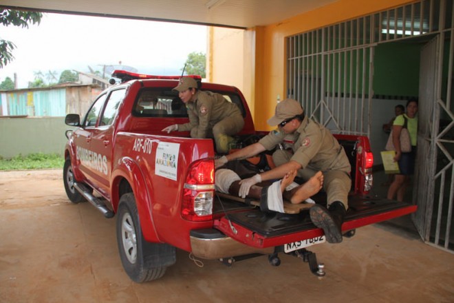 Mais um acidente registrado mostra que cidades da fronteira está desprovida de ambulâncias - Foto: Alexandre Lima