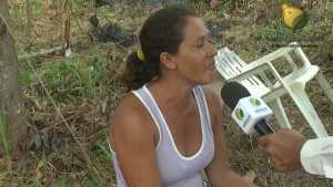 Francisca reclama de oportunistas na área invadida - Foto/captura 