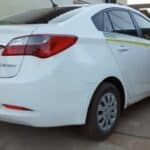 Táxi de 'Fred' foi apreendido e levado para o pátio da delegacia de Brasiléia.