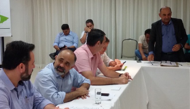 Em reunião como Ministro do Esporte George Hilton e o deputado Federal Alan Rick em Rio Branco, capital do Acre.
