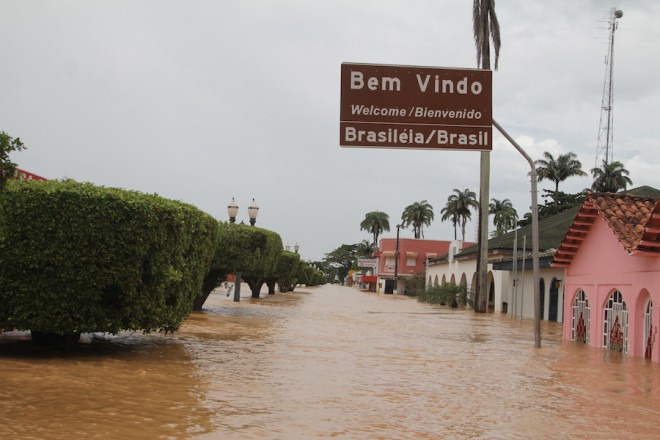 Brasiléia teve cerca de 70% de sua área urbana alagada - Foto: Arquivo