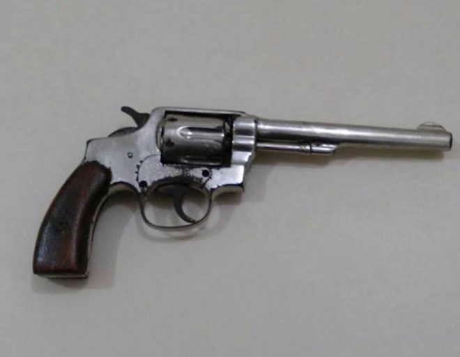 Arma usada na tentativa de homicídio.
