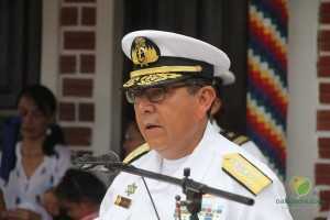 Vice almirante da Marinha, Waldo Leonel Caya Gutierrez, comandante do Comando da Armada Boliviana
