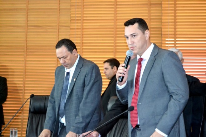 Presidente da Aleac, Ney Amorim, e primeiro secretário Manoel Moraes