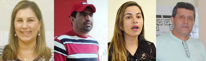 Ex-secretários: Maria Auxiliadora, Jeffison Saturnino, Fernanda Hassem e Antonio F. Viana. Restante anunciados não foram imagens via internet.