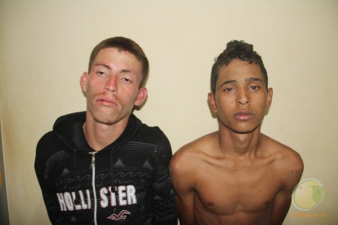 Diemesson e seu comparsa, Augusto foram presos momentos após o assalto - Foto: Alexandre Lima