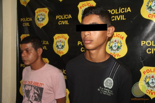 'Neném', o menor de 15 anos, foram detidos junto com o de 17 que veio da Capital para praticar o crime - Foto: Alexandre Lima