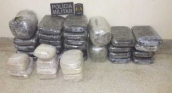 PM prende dois homens com mais de 42 quilos de droga