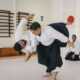 Herbert Sensei aplicando técnica de Aikido. Foto: Arquivo Pessoal