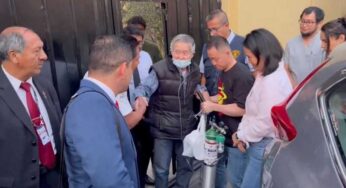 Alberto Fujimori, ex-presidente do Peru, chega em casa após ser libertado da prisão