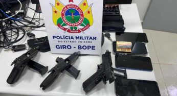 PM prende trio que praticava roubos em Rio Branco
