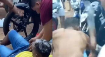 Em um cenário de selvageria, conflito no bairro Floresta de Rio Branco deixa dois feridos; acompanhe o vídeo