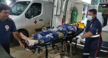 Acidente na BR-364 deixa motociclista com fratura e vítima é encaminhada às pressas para Rio Branco