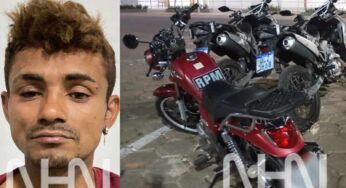 RPM do 1° Batalhão prende assaltante e recupera moto minutos após roubo em Rio Branco